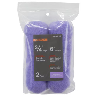 6 In.X 3/4 In.High-Capacity Polyester Knit Mini Paint Roller (2-Pack) Free Shipp