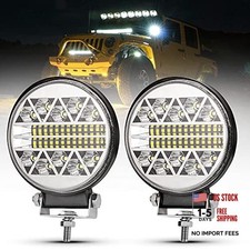 4 Inch LED Light Pods, 2 Pcs Round Tractor Work Light, Spot Flood round
