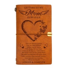 Letter to in Heaven Leather Journal,Memorial Gifts for Loss of,Bereavement Mom