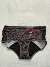 NEW Maidenform Moderate Period Hipster Panty Black Women’s Size Large DMLBSM