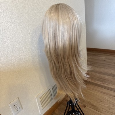 Ash Highlights Blond 24  Long Very Soft Lace Front 67A Premium   