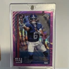 Jaxson Dart Pink Wave Refractor  /250 - 2025 Topps Chrome - NY Giants RC