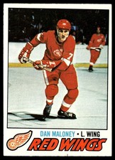 1977-78 Topps Hockey Card Dan Maloney Detroit Red Wings #172 EX-MT