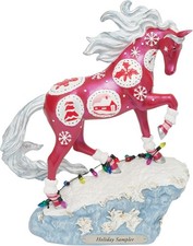 Enesco The Trail of Painted Ponies Christmas Holiday Sampler Scenes Figurine