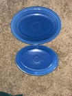 Oval Serving Platters Fiestaware FIESTA Lapis  11.5" X 9" (Set of 2) Retired