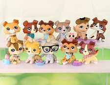 Little Pet Shop LPS Collie Dog Pet Figure Bobble Head Collectible Animal Toy