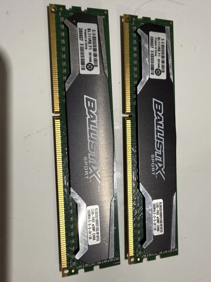 Crucial Ballistix Sport 8GB (2x4GB) DDR3-1600MHz PC3-12800 Desktop RAM Kit - Image 2 of 2
