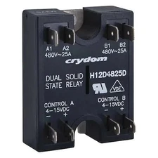 Crydom H12d4840d Dual Solid State Relay, 2 Phase, Surface, Scr