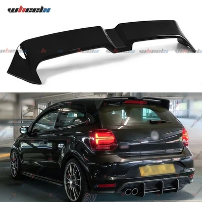 WHEELX FOR VW POLO MK5 6R 6C GLOSS BLACK REAR BOOT SPOILER LIP OETTINGER STYLE 2009-17