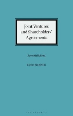Susan Singleton Joint Ventures and Shareholders' Agreements (Gebundene Ausgabe)