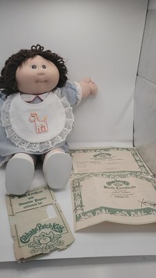 Vintage Cabbage Patch Kids Doll w/ Birth Certificate & Adoption Papers Original