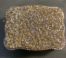Wallet Buckle Champagne/Full Crystal, Chrome Trim. Bling Bling