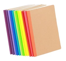24 Pack A5 Kraft Notebooks, 60 Lined Pages Travel Journal Bulk, Soft Cover No...