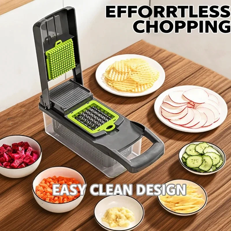 14/16-in-1 Multifunctional Vegetable Cutter Shredder Slicer Fruit Grater Tool
Opens in a new window