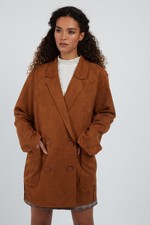 Louche Irene Suedette Jacket - Brown (1)