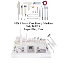 8 in 1 Dermabrasion Microderm Machine Remove Dead Skin Acne Scars Cooling Gel US