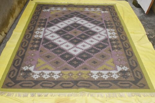 Afghan Area Rug 6x9 Bedroom Wool Kilim Oriental Rug Hand woven Carpet