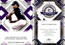 TRISTAN BRISTOW Rookie 2023 Leaf Perfect Game National Showcase #278 PURPLE