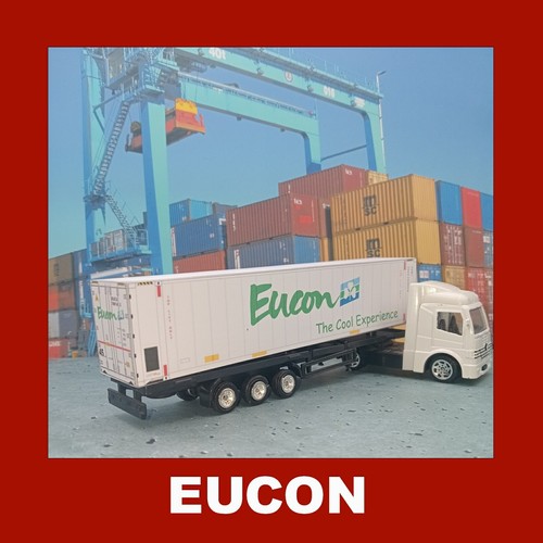 Model Rail Shipping Containers Eucon HO 1:87 or OO 1:76 Gauge 45ft x 3 - Picture 14 of 36