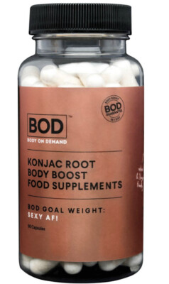 BOD Konjakwurzel Body Boost Nahrungsergänzungsmittel 90 Kapseln Made in UK