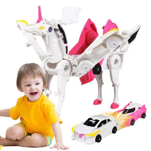 Car Transform Unicorn Figurines Ultimate Transforming Unicorn Car Toy for Kids - Picture 15 of 24