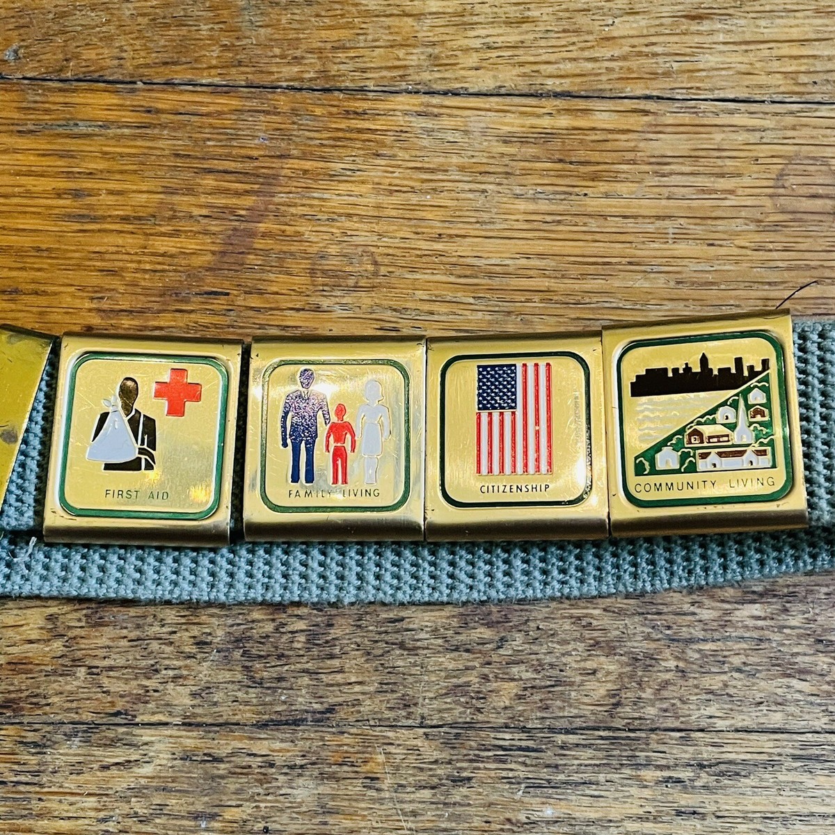 Vintage 1930s Boy Scout Uniform Scout Master Hat Bugle Socks Belt 