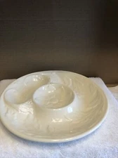 vintage chip and dip serving dish