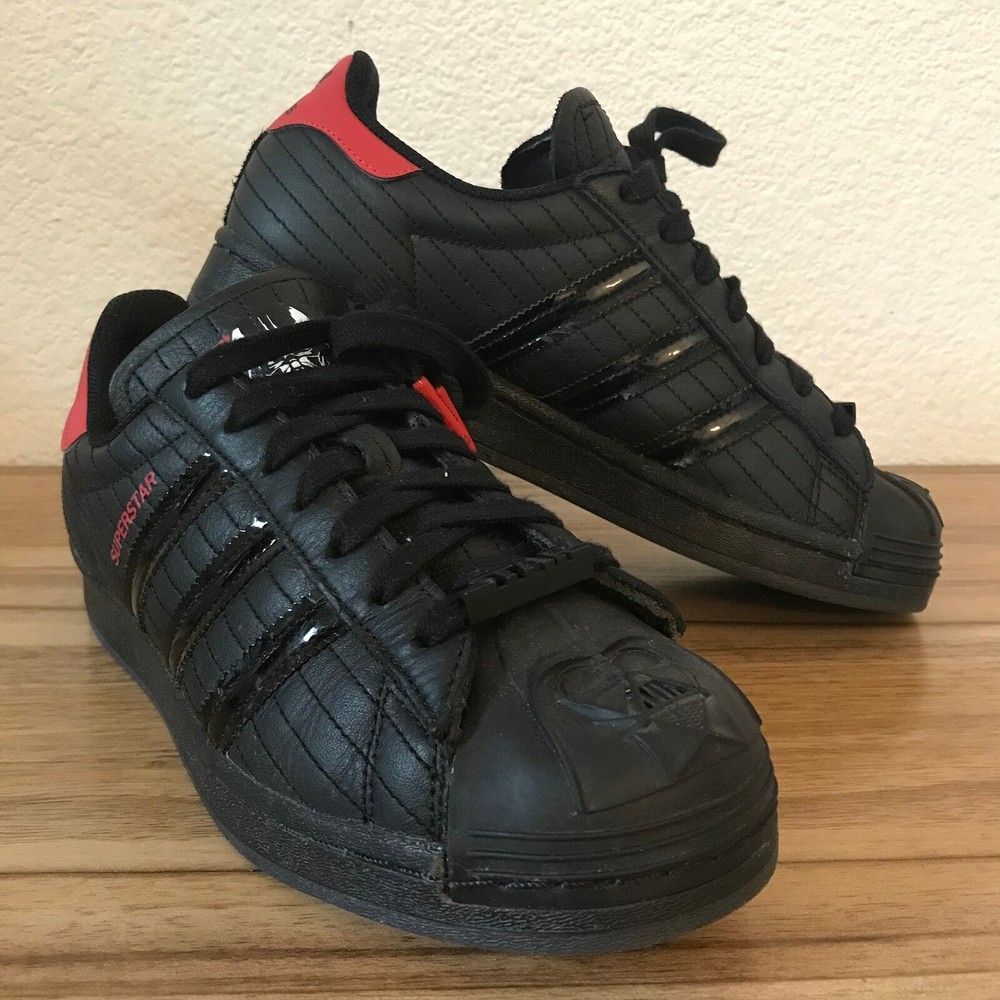 Adidas X Star Wars Empire Strikes Back Darth Vader Superstar Shoes Men's 7