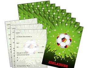 Inviti Per Festa Calcio 11 Biglietti Da Invito Compleanno Bambini Ebay