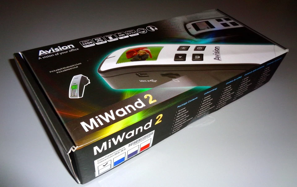 ESCÁNER PORTÁTIL PORTÁTIL Inalámbrico Móvil Recargable JPG PDF CIS 32GB Micro SD Foto 3 de 4