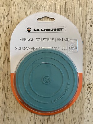 Set of4 Packs LE CREUSET Silicone CI Lid Coasters Mini Hot Pads