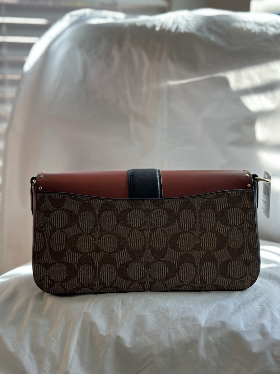 Coach Georgie Shoulder Bag In Blocked Signature Women's Crossbody