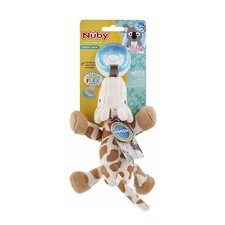Nuby Snoozies Pacifier Combo Set With Plush Giraffe