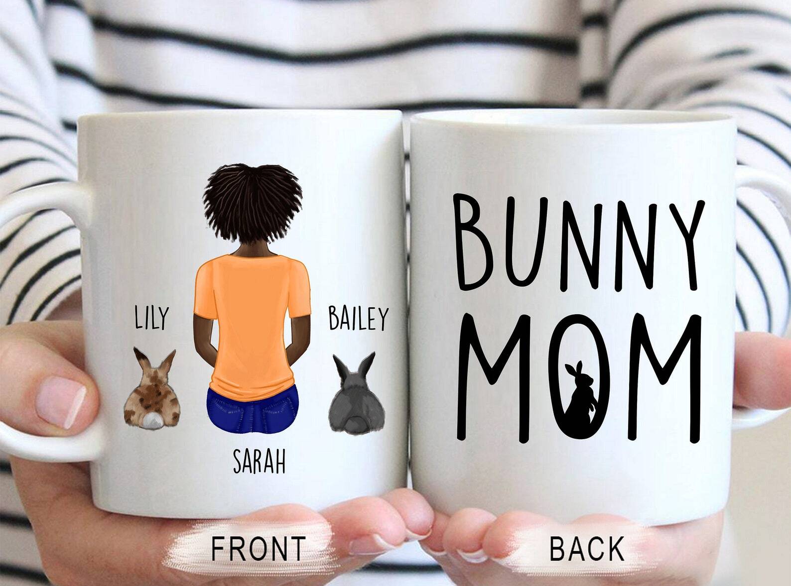 Custom Rabbit Mug Rabbit Mug Custom Bunny Mug Bunny Dad Mug Bunny Mom Mug Bunny
