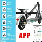 Compact Blue 350W Electric Ride: 30km Range, 36V 10.4Ah, Dual Braking, App Sync