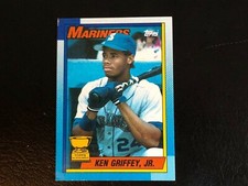 1990 TOPPS KEN GRIFFEY JR ROOKIE Bloody Scar