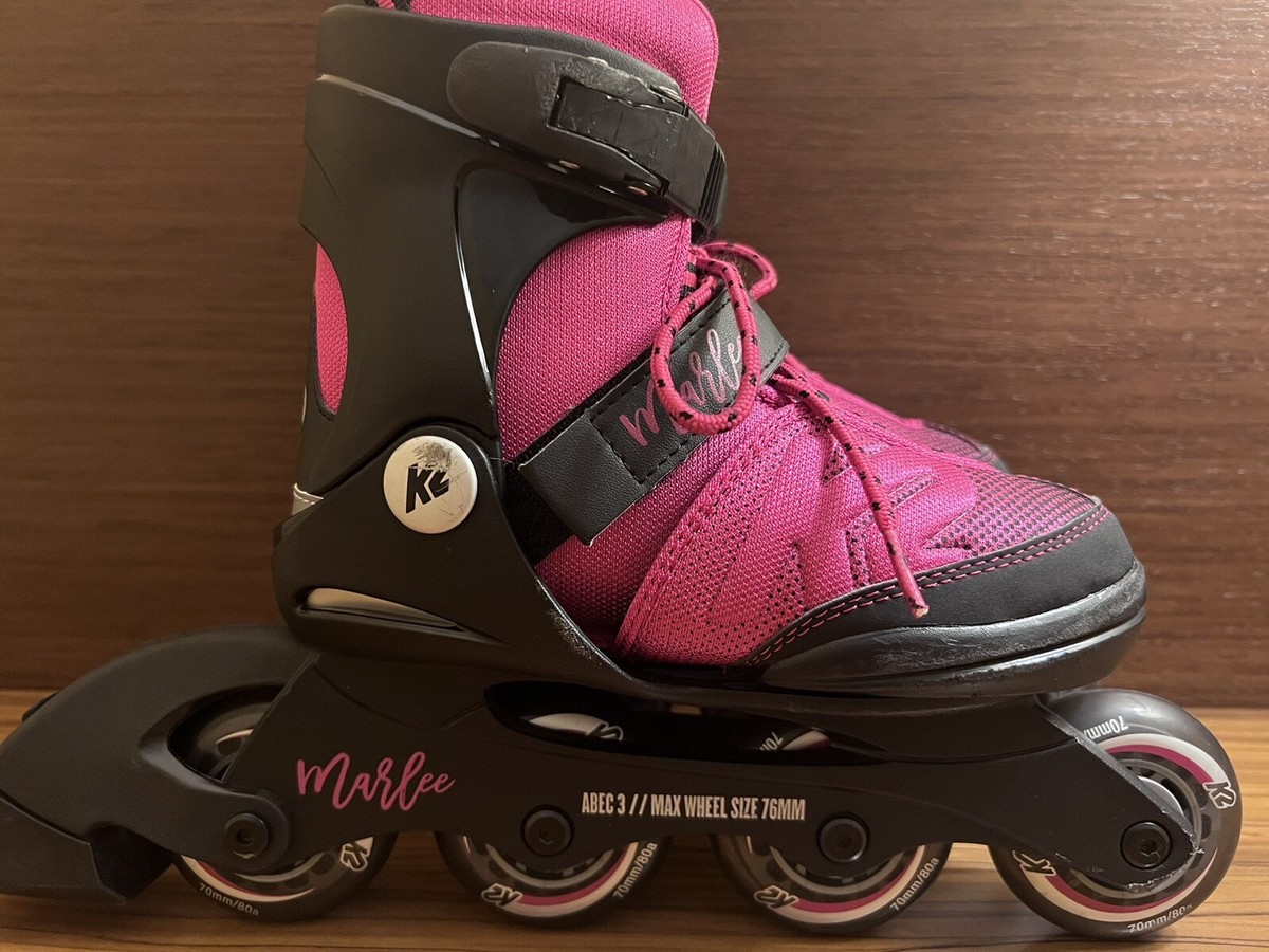 Pattini In Linea K2 Marlee Per Bambini - Regolabili 5 Taglie, Rosa, Con Freni E Cuscinetti ABEC-3 - Foto 4