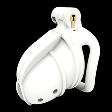 Cobra Male Chastity Device Resin Mamba Cage for Men Bird Lock Belt 4 Rings CC473