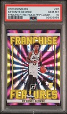 2023 Donruss #20 Keyonte George Franchise Features - Holo Purple Laser PSA 10