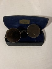 Antique glasses frames and case
