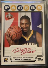 2008-09 Topps Rookie Premiere Certified Auto Red Ink Roy Hibbert #RP-RH Auto
