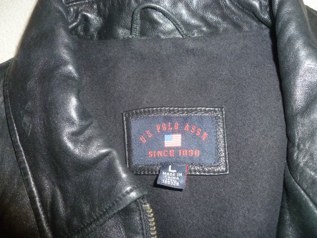 us polo assn leather jacket
