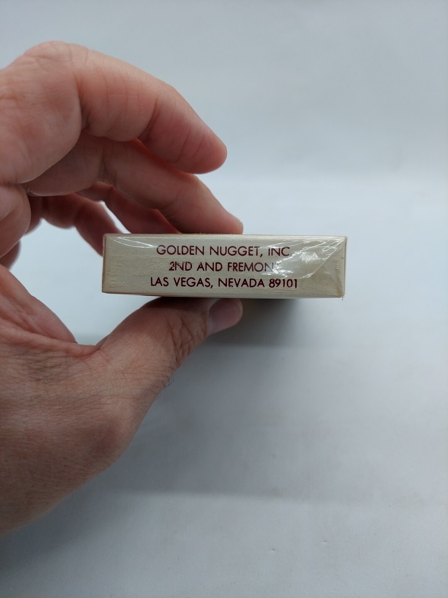 Vintage Golden Nugget Gambling Hall Red Card Deck Las Vegas Used