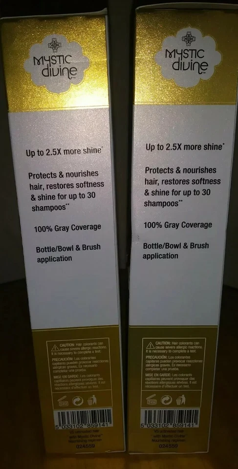 Lot Of 2 Mystic Divine Hair Color Dye Natural Red Violet Light Brown US 3oz 5NRV - Image 4 of 4