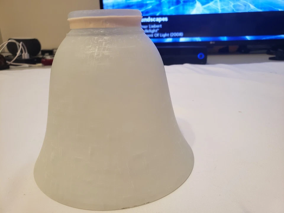 VENTILADOR DE TECHO REPUESTO GLOBO/SOMBRA HAMPTON BAY BLANCO ESMERILADO - ENVÍO GRATUITO Foto 2 de 4