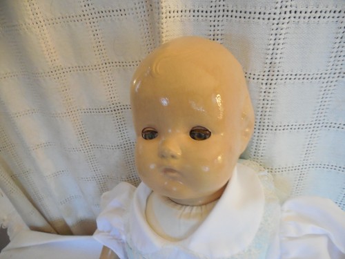 Lovely vintage composition baby doll 21" restored - Picture 3 of 12