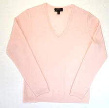 Charter Club Luxury V neck cashmere sweater pullover pink New Sz M/P