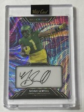 2023 WILD CARD NOAH SEWELL LIQUID WILDCHROME ROOKIE SP RC AUTO /7 BEARS OREGON!