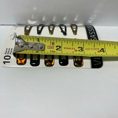 5) Vidal Sassoon Hair Clips Set of 10 Small Clips 1.5 display picture 2