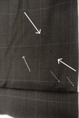 AUSTIN REED~STyLiSH!!~BROWN WINDOWPANE WOOL MENS 54R SUIT PLT'T CUFF PANTS 46X29 - Picture 16 of 18